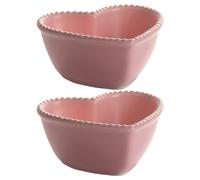 2 pezzi ciotole a forma di cuore e uovo per snack, frutta, dolci