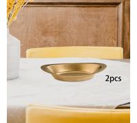 2 pezzi ciotole per riso al curry in acciaio inossidabile, stoviglie ovali