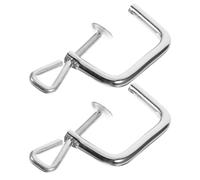 2 Pezzi Clip di Fissaggio per Macchina Pasta in Lega di Ferro | Ricambi per Macchina per Pasta, Morsetto Macchina per Pasta, Compatibile Imperia Titania