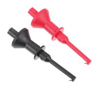 2 Pezzi Clip di Multimetro, Aggancio a Molla ABS, Rosso Nero | Connessione Rapida AI Cavetti, Temporanea senza Spellare Fili, Accessorio Utile per Schede Pcb e Cellulari