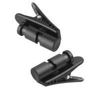 2 Pezzi Clip Fermacavo per Cuffie Nero in Abs Anti-sfilo | Cavo Auricolari e Microfono, da Fissare ai Vestiti, per Camminare, Organizzazione Ordinata