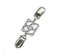 2 pezzi clip for maglione vintage for scialle retrò for cardigan mantello camicia spilla chiusura for abito da ragazza sciarpa del capo(Type-8)