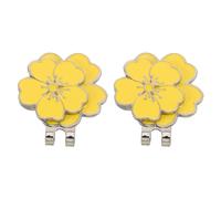 2 Pezzi Clip in Lega di Zinco Giallo a Forma di per Cappello da Golf Riduce la Pressione e Previene, per Campi da Golf e Raduni