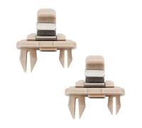 2 Pezzi Clip per Parasole, Supporto per Parasole, Accessori per Parasole Auto, Clip per Parasole Senza Abbaglio per Audi A1 A3 A4 A5 Q3 Q5 A7 B6 B7 B8 S4 S5 (Beige)