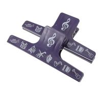 2 Pezzi Clip per Spartiti Musicali Tensione Regolabile, Leggero Blu | Plastica Resistente All’usura, Tiene Fermo Foglio, per Professionisti e Principianti, Uso su Leggio