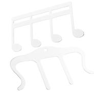 2 Pezzi Clip Spartiti Musicale in Metallo a Forma di Nota, M | Tiene Aperte le Pagine, Riduce il Vento, Adatto a Libri e Quaderni Musicali