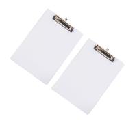2 Pezzi Clipboard Trasparente in Plastica per Scrivere, Formato A5 | Clip Superiore Semplice, Angoli Arrotondati, Profilo Ultrasottile, per Fogli, Scuola e Corsia Ospedaliera