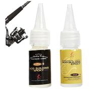 2 pezzi colla per riparazione canna da pesca 10 ml trasparente colla epossidica per canna da pesca riparazione punta fai da te per anello guida cassetta zattera