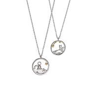 2 Pezzi Collana del Piccolo Principe e Ciondolo della Volpe per Donne, Ciondolo del Piccolo Principe in Argento Sterling 925 e Collana della Volpe, per Coppia, Regali di Compleanno