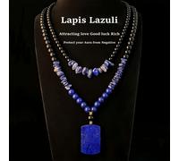 2 pezzi Collana in naturale marca Wushi, collana e , il tuo aura e la protegge per un tempo, adatta per l'uso , un accessorio spirituale per il tuo amante e la tua famiglia
