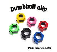 2 pezzi Collari per bilanciere a sgancio rapido da 25 mm, materiale plastico ad alta densità e alto indice, fissaggio dei pesi, adatto per l'allenamento fitness, disponibili in più colori, fermagli pe