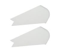 2 pezzi Colorfast Decorative Impact Prevenzione RV Slide Out Corner Copertura, RV Slide Out Corner Cover, RVSlide Outcorner Coperture Outcorner Cap, per rimorchi campeggio per (White)