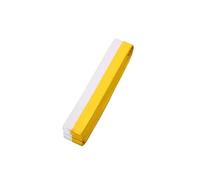 2 pezzi comode cinture Taekwondo for l'allenamento in cotone arti marziali Judo Karate TKD Aikido Cintura uniforme Sistema di classificazione affidabile for adulti Per Taekwondo(White Yellow,2.2M)