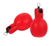 2 pezzi comodo spremere fischietto stringere il fischio di plastica fischio