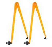 2 Pezzi Compasso Plastico Arancia, Dimostrazioni Matematiche | Kit Geometria Scuola Media, Braccio Regolabile, Porta Matita, Uso su Lavagne e Flip Chart