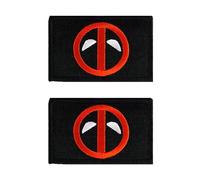 2 Pezzi Compatibile con Deadpool Supereroe Tattica Ricamato Toppa Emblema Applique Gancio e Anello per Maglia Zaino Cappelli Vestiti Uniforma Cani Viaggi All'esterno Tattico Militare