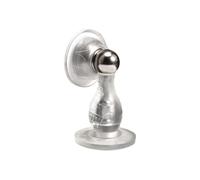 2 pezzi compatibili con fermaporta magnetici in acciaio inossidabile, nessuna perforazione richiesta, protezione anticollisione for pareti, prevenzione dei danni, autoadesivi(Transparent)