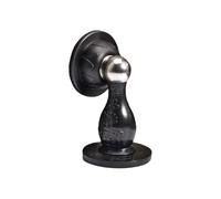 2 pezzi compatibili con fermaporta magnetici in acciaio inossidabile, prevenzione dei danni, nessuna perforazione richiesta, fermo anticollisione autoadesivo(Black)