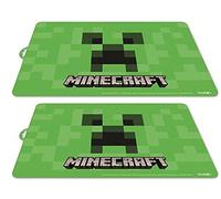 2 pezzi compatibili con Minecraft Creeper tovagliette, tappetino per impastare (verde Creeper)