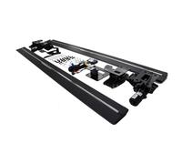 2 pezzi compatibili per Toyota RAV-4 2019-2024 pedane laterali elettriche schierabili barra Nerf alluminio nero