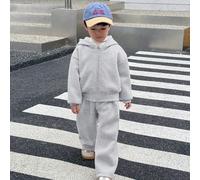 2 Pezzi Completo Ragazzi Giovani Casual Comodo Moda Semplice Pratico Stile Giappone e Corea del Sud Facile Abbinamento Maglione Cardigan Morbido e Spesso e Pantaloni Adatto per Attività all'Aperto, Ab