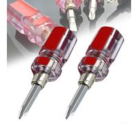 2 pezzi con anima in acciaio scanalato e per mini cacciavite con azione a cricchetto per prestazioni di fissaggio costanti