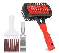2 pezzi condensatore pettine essiccatore, condensatore pinna pettine pulizia pinna spazzola aria condizionata, pinna pettine bobina pulizia pennello whisky, metallo find evaporatore strumento di