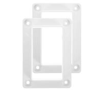 2 Pezzi Connessione per Corrimano in PVC Bianco 2x3,5 Pollici | Recinzioni in Vinile e Sistemi di Ringhiera, Finitura Liscia Stampata a Iniezione, Montaggio Semplice