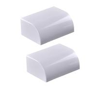 2 Pezzi Connettore Angolare Per Canaline Passacavi 60X40mm, Angolo Esterno Con Curva, Colore Bianco