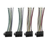 2 Pezzi Connettore per Autoradio ISO, Cavo Adattatore Autoradio DIN 2X 8 Pin, Connettore di Alimentazione e Cavo per Altoparlanti, Compatibile con Fiat, VW, Opel, Ford, Audi, BMW e Altri