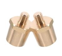 2 Pezzi Connettore per Batteria Filettatura 8mm in Ottone Oro | Terminali Laterali per Veicolo, Installazione Semplice, Collegamento Sicuro, Kit Connettori Elettrici
