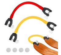 2 Pezzi Connettore per Punte da Sci per Bambini, Portatile Aiuto per L'Allenamento di Sci Trainer Connettore Punta da Sci Per Punta Da Snowboard Per Bambini Principianti (Rosso Giallo)