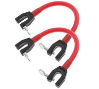 2 Pezzi Connettore Punte Sci per Principianti, Aiuto Allenamento Rosso | Clip Rinforzate in Plastica a Griglia, per Lezioni e Pratica su Pista, Adatto Colore Casuale