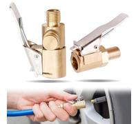 2 Pezzi Connettore Valvola Mandrini Pneumatica 8mm Air Chuck Pneumatico Pompa da Auto Ugello Filettato a Clip per Gonfiatori Pompa d'Aria Compressore Macchina
