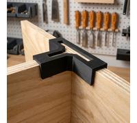 2 pezzi Connettori a forma di T in legno, staffe ad angolo retto a 90 gradi rinforzate, accessori di rinforzo per mobili in legno massiccio, installazione facile anti-allentamento, adatti per fai-da-t