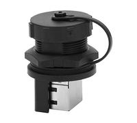 2 Pezzi Connettori di Rete Adattatore Connettore Cavo Ethernet LAN, Montaggio a Pannello Connettore RJ45-180 ° Impermeabile 5/6 Connettore Cavo Ethernet LAN