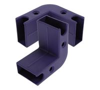 2 Pezzi Connettori per Recinzione Box Giochi Angolari Regolabili | Tubi Piatti 2, 5x5cm, Montaggio Semplice e Leggero, per Box Giochi e Asilo
