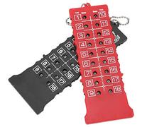 2 Pezzi Contatore Punteggio a 18 Buche, Tabellone Segnapunti del Contatore dei Colpi Tabellone Segnapunti con Portachiavi, Accessorio per la Pratica dell'allenamento per