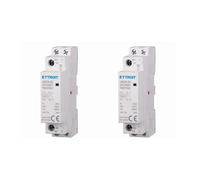 2 Pezzi Contattore AC 2P 20A 1NO+1NC 250V Occupa 1 Modulo DIN