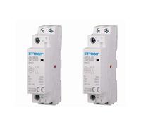 2 Pezzi Contattore AC 2P 20A 2NO 250V Occupa 1 Modulo DIN
