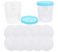 2 pezzi Contenitore Assorbi Umidità Vuoto in Plastica 14x12x12cm | Serbatoio Trasparente Staccabile, Drenaggio Semplice, per Finestre e Stanze, Ricarica Calcio