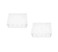 2 Pezzi Contenitore di Incubazione in Acrilico con Coperchio a 4 Scomparti | Membrane Western e Analisi Proteiche, 73ml per Scomparto, Visione Chiara, Uso in Laboratorio