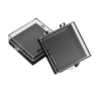 2 Pezzi Contenitore per Chip in Silicone 5018 Nero per Microchip | Struttura in Plastica e Silicone, Interno Liscio senza Bave, per Campioni e Trasporto Sicuro