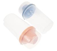 2 Pezzi Contenitore per Detersivo Liquido da 1000ml in PP, Arancio | Doppia Bocca, Versamento Facile, per Gel Doccia e Balsamo, Uso Domestico e Hotel