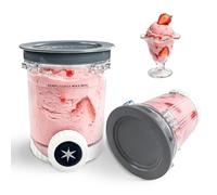 2 Pezzi Contenitore per Pinte per Ninja Creami Swirl NC700 NC701EU, 480 ML Vasetti per Ninja Swirl by Creami Senza BPA Lavabile in Lavastoviglie Accessori per Macchine per Il Gelato