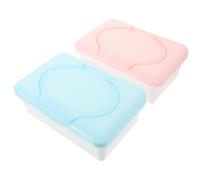 2 Pezzi Contenitore per Salviette Umidificate per PP Portatile | Adatto a Molte Salviette, Facile da Estrarre, Stile Minimalista, Pratico per Passeggiate e Pulizia fuori Casa