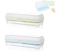 2 Pezzi Contenitore Per Uova,Contenitore Per Uova Trasparente,Portauova In Plastica,Portauova Frigorifero,Contiene 20 Uova E Può Essere Utilizzato In Cucina, Armadio, Frigorifero,24.5 * 10.5 cm