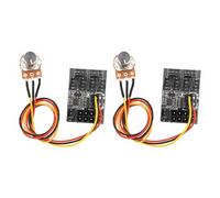 2 Pezzi Controller Ventola per PC, Adattatore Ventola 3 Pin 4 Pin Hub Ventola PWM Controller Ventola per Custodia per PC, Hub Ventola di Raffreddamento Custodia per PC PWM Splitt a 8 Vie + Regolatore