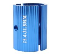 2 Pezzi Conversione Manubrio Bici, Adattatore 25,4-31,8 MM | Canotto e Pipa, Protegge i Componenti, Uso Manutenzione Bici, Finitura Colorata e Linee Morbide