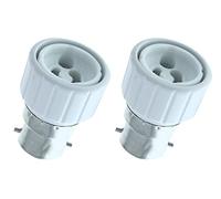 LEDLUX 2 Pezzi Convertitore Adattatore Portalampada Per Lampada Led Attacco Da B22 A GU10